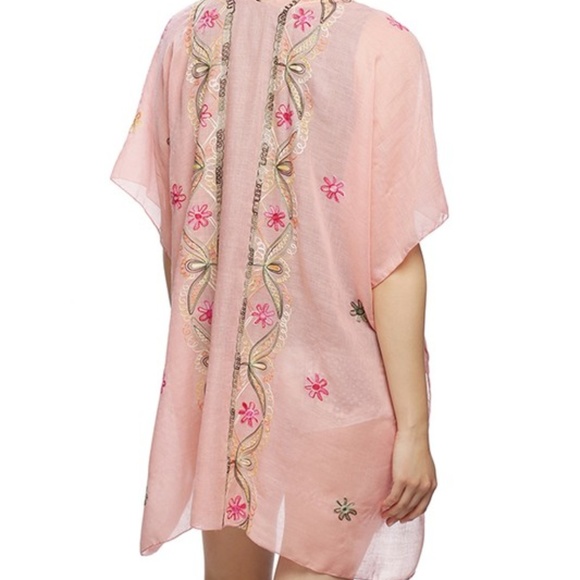 1 LEFT ❤️HOST PICK Peach Swimsuit cover up kimono - Picture 2 of 4